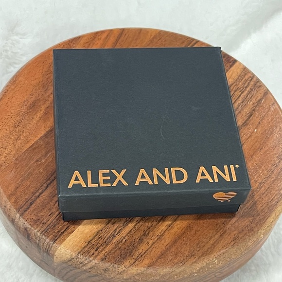 Alex and Ani April Birthstone Charm Bangle / Clear Crystal - Picture 3 of 3